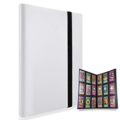 Карманная коллекционная карточка 360 с боковой загрузкой, PP Card Binder, карманный размер, совместим с альбомом Pokemon Cards, Pocket, (белый)