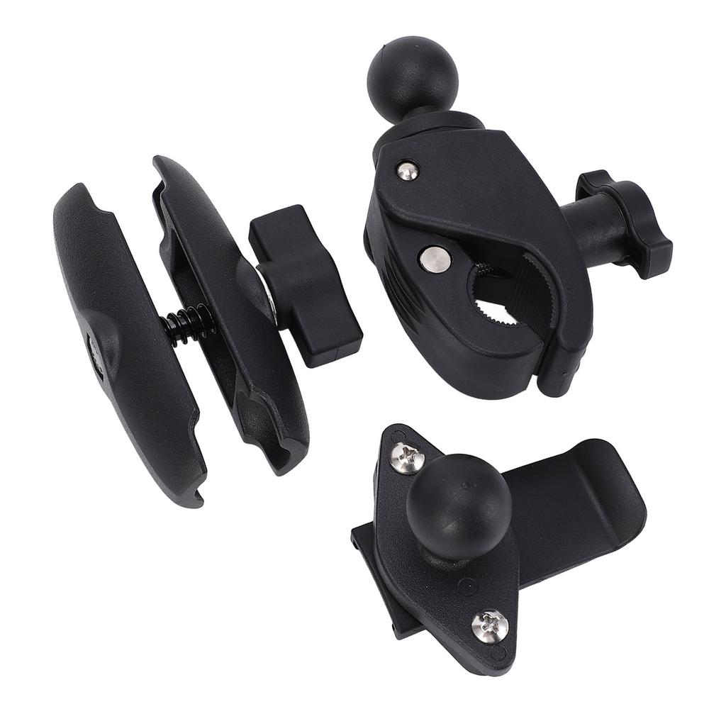 Motorcycle GPS Mount 1in Ball Head Adjustable Handlebar Clamp Mount Base for Garmin Handheld GPS