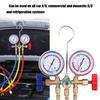 Refrigerant Manifold Gauge Set Air Conditioning Tool for R12 R22 R-404A R-134A Air Condition Refrigeration Tool with Hose Hook