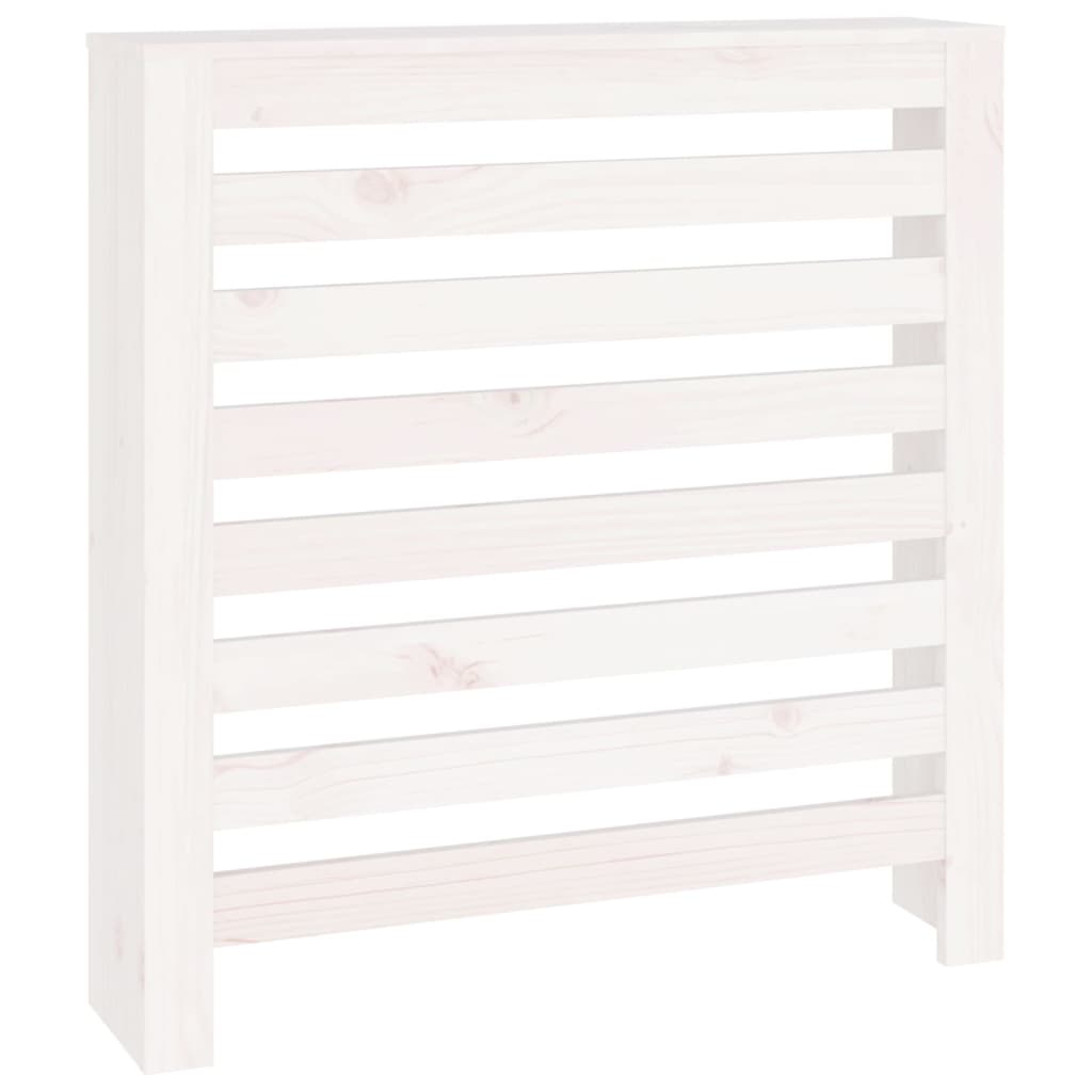 White Radiator Cover 79.5 x 19 x 84 cm Solid Pine Wood
