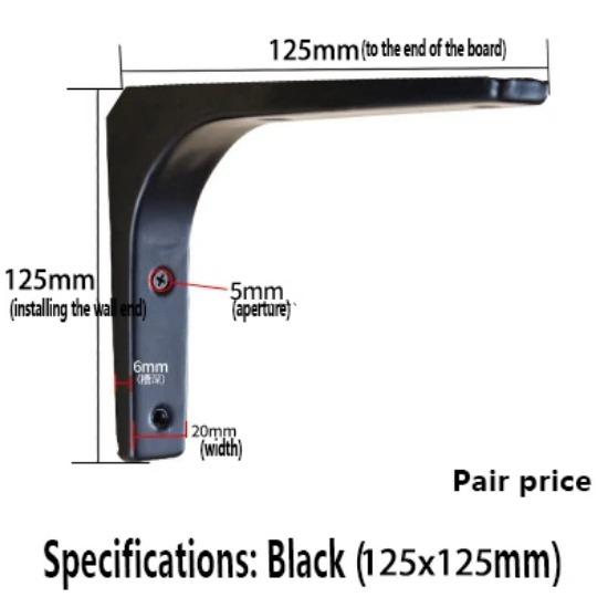 2 шт./лот настенная плавающая полка с распоркой, декоративные кронштейны для полок, 75-400 мм L-образный металлический угловой кронштейн для полки
