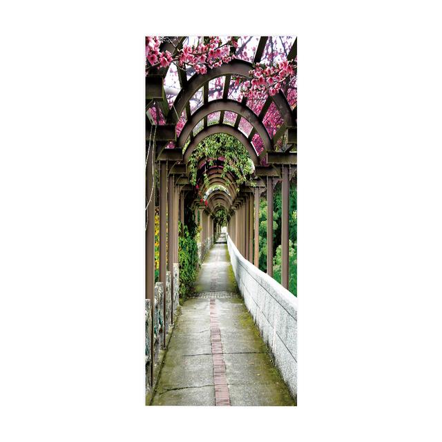 Дверные наклейки визуальное пространство пляжный коридор искусство водонепроницаемые обои гостиная спальня дверные обои ПВХ самоклеящиеся наклейки