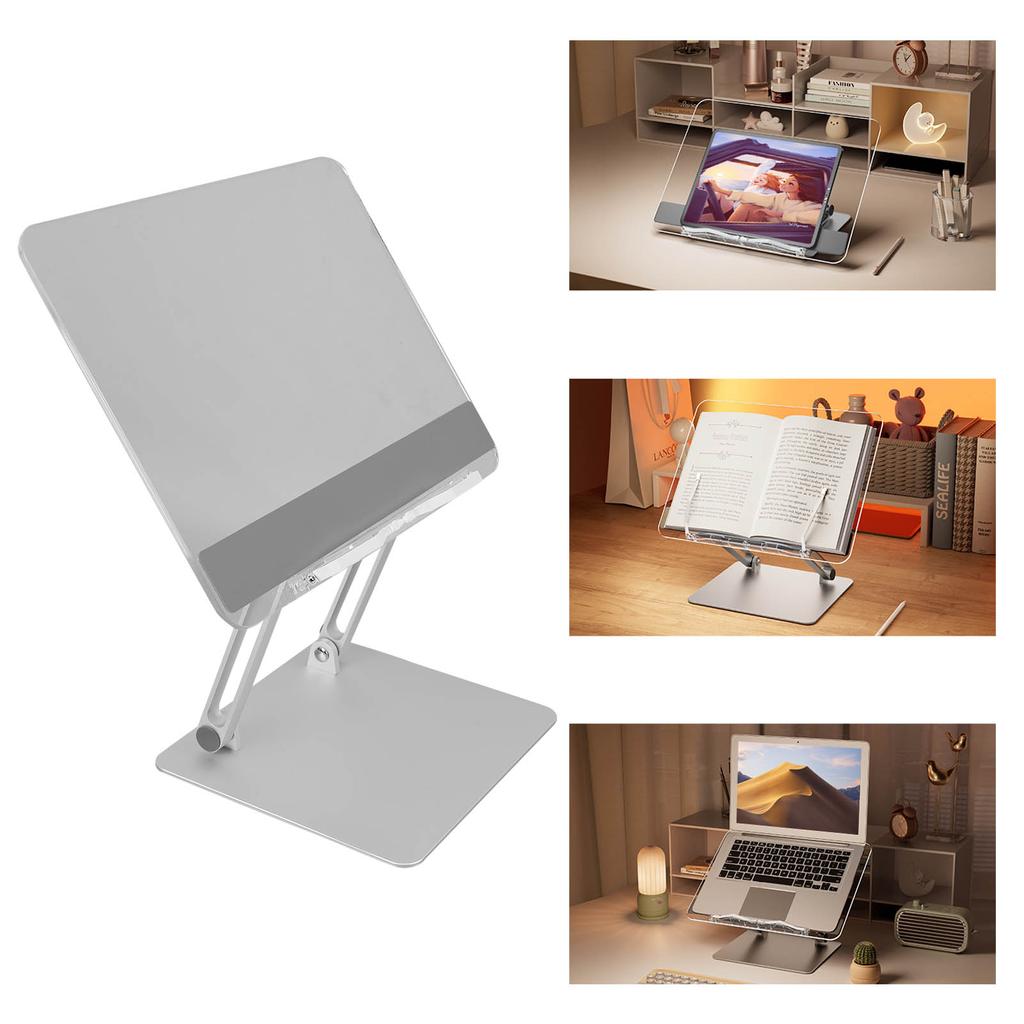 Подставка для ноутбука многофункциональная регулируемая высота противоскользящая силиконовая металлическая подставка для книг для письма