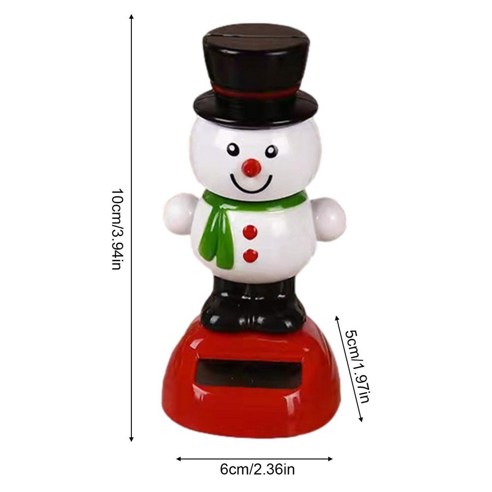 Маленький Санта-Клаус Рождественская серия украшений Рождественская солнечная танцующая фигурка Украшения для приборной панели автомобиля Аксессуары для салона автомобиля