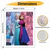 Disney Oil Painting DIY Digital Painting Elsa and Anna Princess HandPainted Wall Art for Living Room and Entryway Decoration.