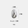 Furniture Silver Shiny Wardrobe Door Pulls Solid Brass Handles Shoe Cabinet Kitchen Drawer Irregular Pebble Small Handles Knobs