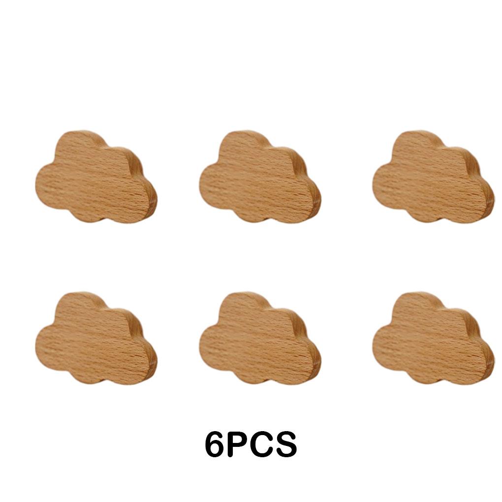 Мультяшные Деревянные Ручки для Ящиков Домашнее Украшение Универсальный Стиль Легко Устанавливаются Деревянные Мебельные Ручки Луна