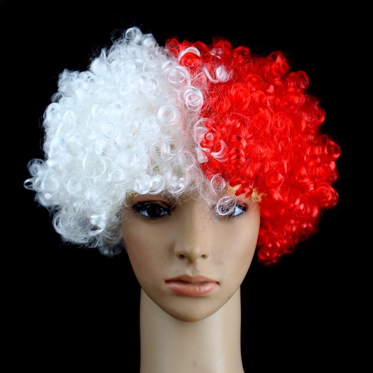 World Cup Party Wig – Colorful National Flag Hairpiece for Football Fans, Carnival & Festivals (Reusable, Hypoallergenic)
