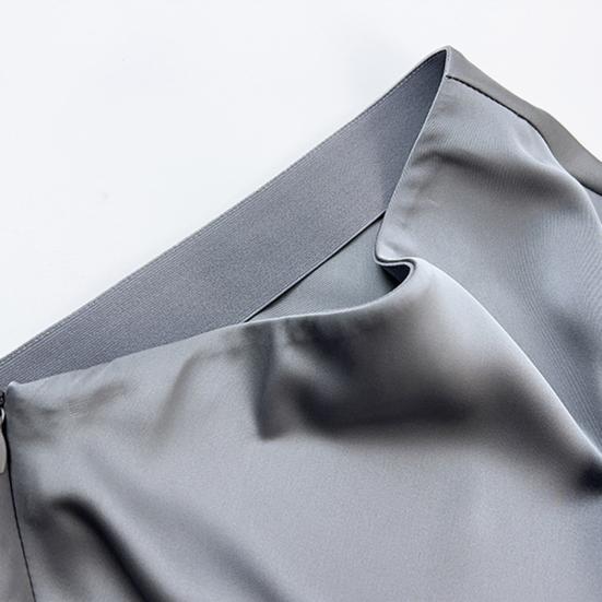 Женская длинная юбка, эластичная, с высокой талией, гладкая, с юбкой-рыбьим хвостом, с боковой молнией, однотонная, бесследная, дышащая юбка