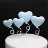 Plastic Heart Cake Flag Cupcake Pennant Valentine's Day Cake Topper Cake Decoration Party Supplies