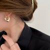 Ретро Геометрические Металлические Серьги Женские Нишевый Дизайн Чувство Уникальности Любовь Ушная Пряжка Тренд Серьги-Гвоздики