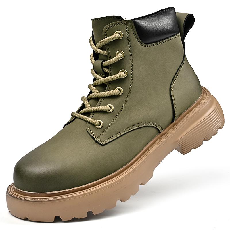 Fashion Men Designer Anti-Slip Basic Boots High Top Casual Sneakers Outdoor Thick Sole Mens Walking Boots Style All-match Men's Boots