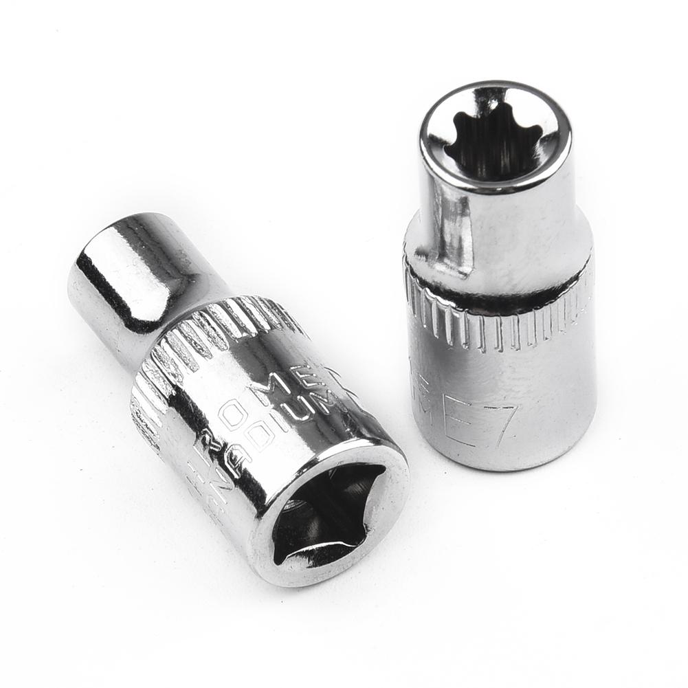 Набор из 6 шт. головок 1/4 дюйма для Torx, звездочка, внутренний бит, E-образные головки, набор ключей E4 E5 E6 E7 E8 E10, инструменты для ремонта автомобилей