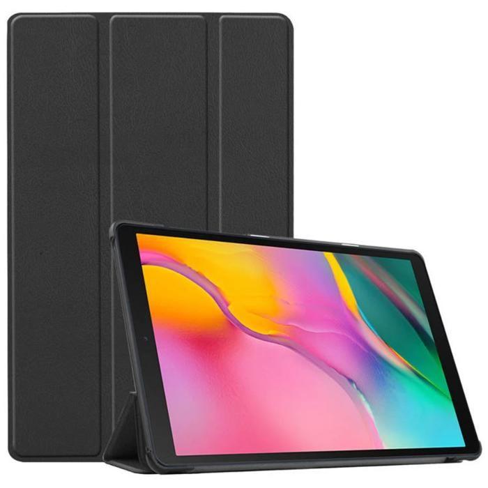 Coque Étui pliable pour Samsung Galaxy Tab S9 - S9FE - S10 FE - S10 Lite - 10.9'' - 11'' - support intégré - Noir