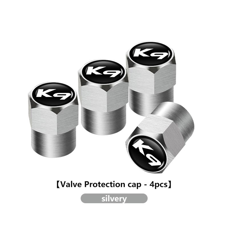 GNQE7 Aluminum Alloy Car Wheel Tire Valve Caps Tyre Rim Stem Covers Car Dustproof Tire Cap For KIA Cerato Soul Venga Forte Spectra
