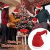 Electric Christmas Hat Plush Singing Dancing Santa Hat Funny Light Up Swing Velvet Hat for Xmas New Year Party Supplies