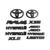 Xzlhg9 Накладки НОВЫЕ 2019-2024 Подходят для Toyota Rav4 XLE XSE AWD Гибрид Матовые Черные Эмблемы Комплекты