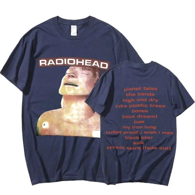 Летняя футболка унисекс, английский хип-хоп, рок-группа, Radiohead Bends, музыкальный альбом, футболки с принтом, топы Y2k, женская хлопковая футболка, футболки унисекс