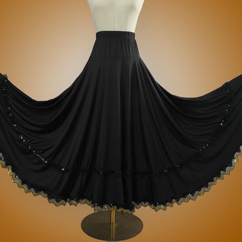Square Dance Stage Costume: High Waist Ethnic Swing Skirt for Women (Adult, Spring/Summer)