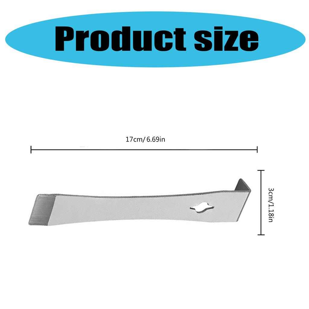 Скребок 3 в 1 из нержавеющей стали, ломы для деревообработки, плоская головка, подъем деревянных досок, демонтажный шпатель, ручной инструмент для подъема гвоздей