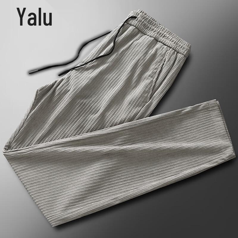 Yalu Men's Corduroy Straight-Leg Casual Pants