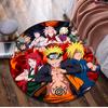 1Pc Naruto Circular Rug Office Decorative Carpet For Living Room Bedroom Door Mat Floor Carpet Computer Chair Area Rug