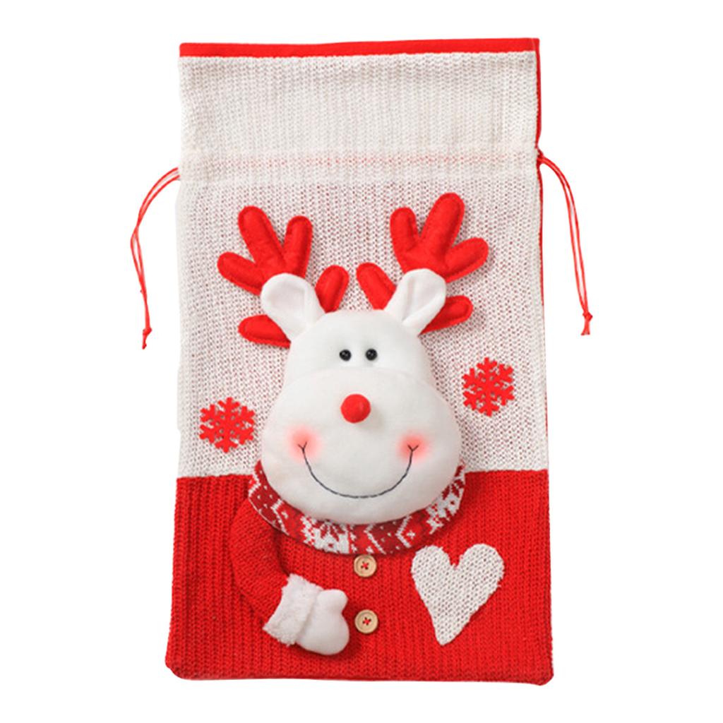 Рождественские большие вязанные подарочные пакеты Детские подарочные пакеты Подарки для детского сада 3D-дизайн