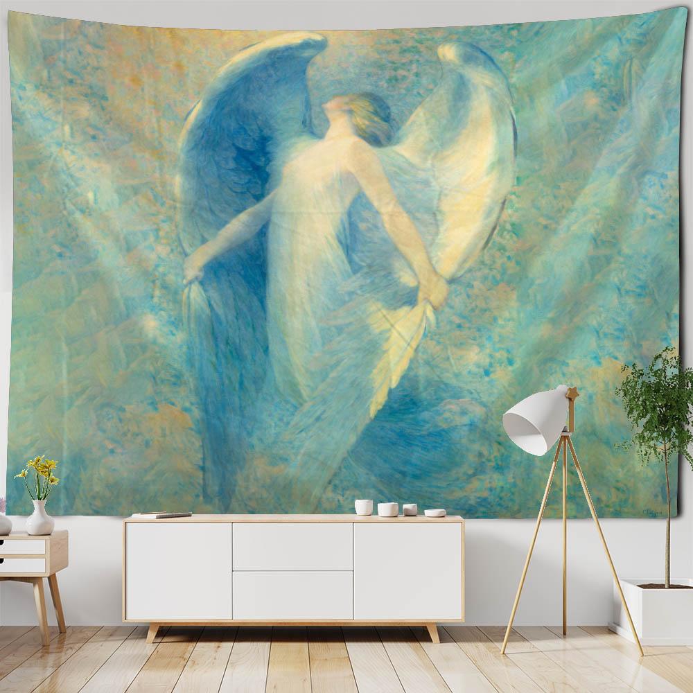 Винтажная живопись маслом, художественная печать, гобелен, настенное украшение, фон для художественной комнаты, эстетичные аксессуары для домашнего декора