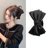 Корейская модная лента с большим бантом для волос, черно-белая двусторонняя заколка для волос, зажим для волос, головные уборы, аксессуары для волос для девочек и женщин
