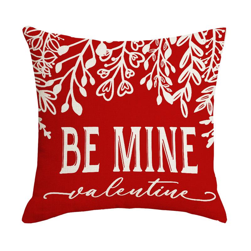 Подушка Подушка на День святого Валентина Красная Любовь Прикроватная подушка Чехол для диванной подушки