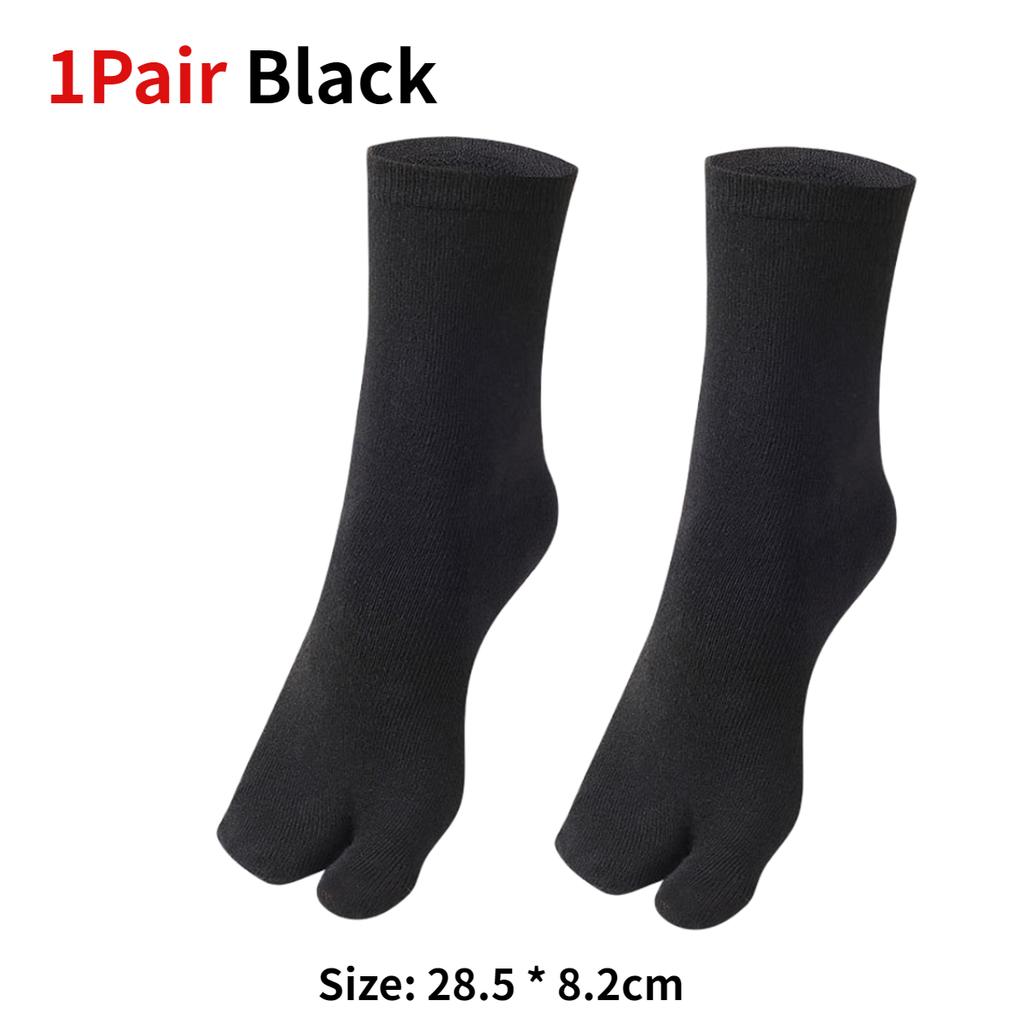 1-5Pair Japanese Style Two Finger Socks Unisex Clog Socks Polyester Toe Separation Socks Kimono Flip Flop Sandal Split Toe Sock