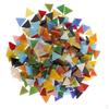 200g/bag Triangle Shape Assorted Colors Glass Pieces Mosaic Tiles Tessera for Arts DIY Craft 12mm