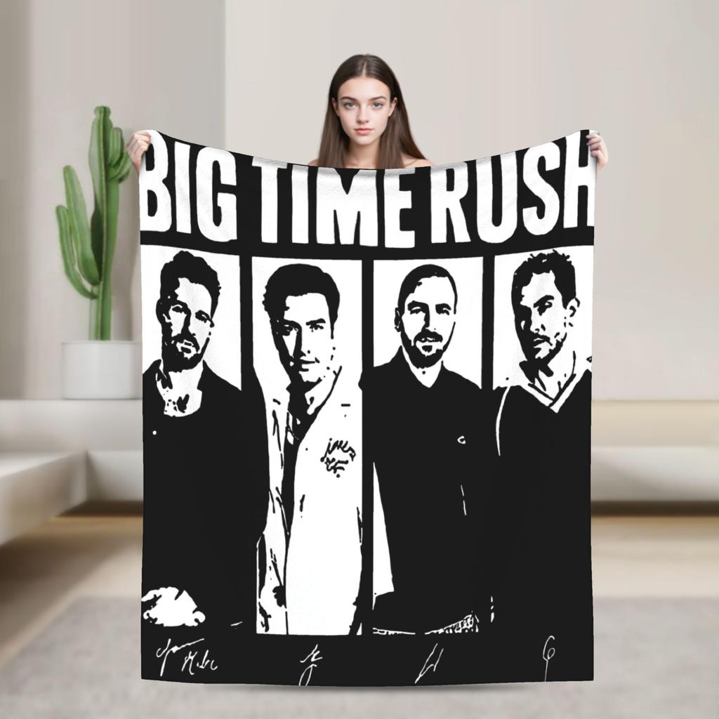 Плед Big Time Rush Country Music Tour 2025, зимний, супермягкий, для гостиной, покрывало для кровати, чехол для дивана-кровати