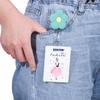 Clip Fruit Accessories Flower Cartoon Silicone Badge Reel ID Badge Card Clips Colorful Badge Holder