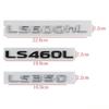 3D ABS Car Body Side Emblem Rear Trunk Badge Decal for Lexus LS350 LS400 LS460L Exterior Decoration