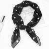 1 PC Ladies' Polka Dot Small Square Scarf With Printed Polka Dot Scarf, Silk Scarf