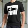 Новая черная мужская футболка Clue Active Logo, смешной дизайн, размеры от S до 5XL
