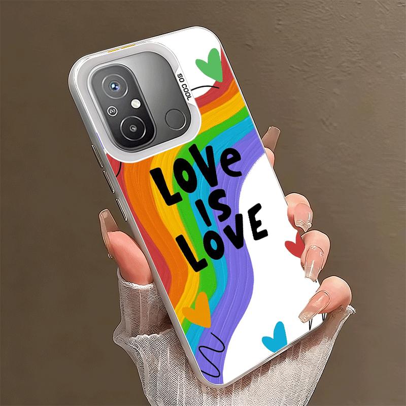 LGBT Rainbow Love Is Love Soft Phone Case for Xiaomi Redmi 15C 15 14C 13C 12C Poco X5 X6 X7 Pro X3 F8 F7 Ultra M8 13 12 Cover Ba