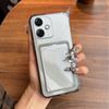 Противоударный прозрачный чехол для OPPO A5i, A3 5G 4G, A3x 4G/5G с карманом для карт
