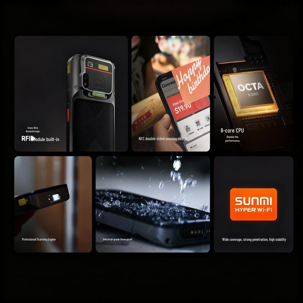 SUNMI L3 Промышленный портативный терминал для инвентаризации и сбора данных