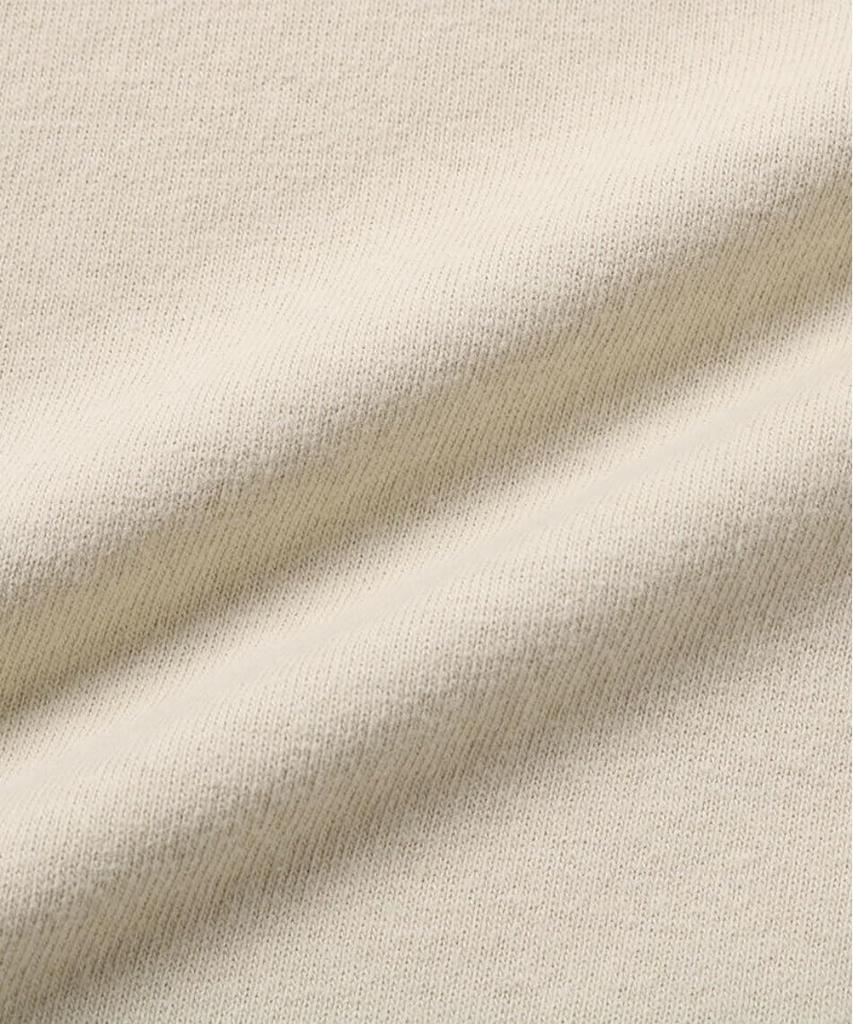 Футболка с логотипом и карманом из матовой серо-бежевой ткани [Chums], длина 1/4, мужская футболка