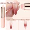 3 Colors Selling Tapping Gel Gradient Halo Dyeing Silicone Rod Portable Multifunctional Reusable Nail Brush Lip Brush Special Tool