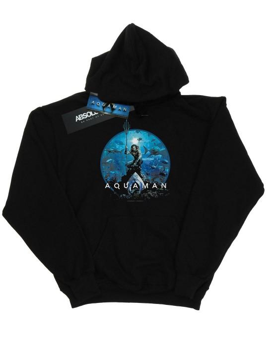 DC Comics Mens Aquaman Circle Poster Hoodie