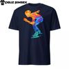 Abstract Colorful Speed Skaters Unisex T-Shirt Mens Womens Tees Top | Vibrant Sports Design Tee