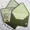 Avocado Green Business Envelope Self Seal Standard Envelope Special Paper Material Decorative Oil Painting Envelope