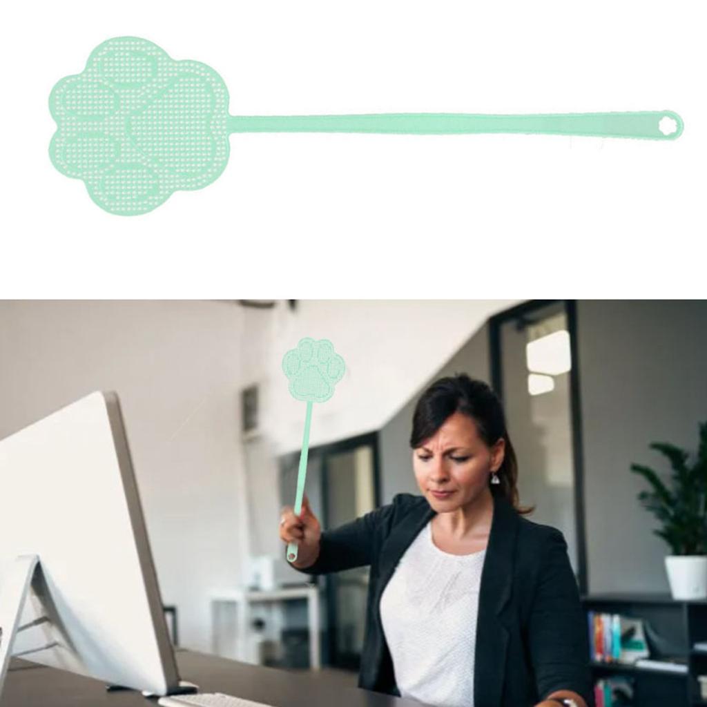 Мухобойка в форме милой медвежьей лапы, удлиненная, утолщенная, ручная мухобойка, летняя мухобойка для дома