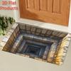 2D Flat Optical Illusion Doormat Non-slip Welcome Doormat for Indoor & Outdoor Use, Easy To Clean, Durable & Stain-Resistant, Machine Washable