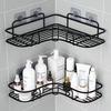 No Drill Bathroom Triangle Corner Shelf Wall Mounted Storage Rack for Kitchen Bathroom Organizer Space Saver