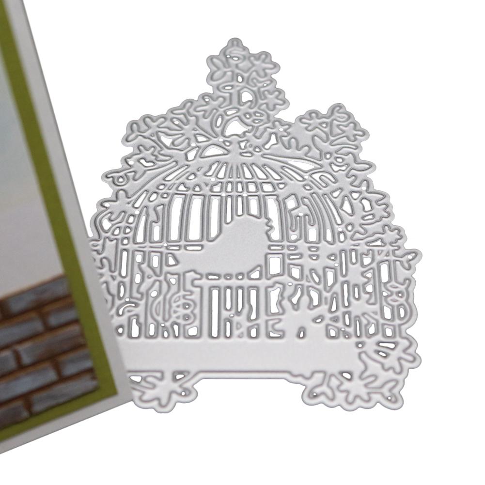 Рамка для птичьей клетки металлическая серебристая трафаретная вырубка штампы для скрапбукинга своими руками изготовление открыток из бумаги