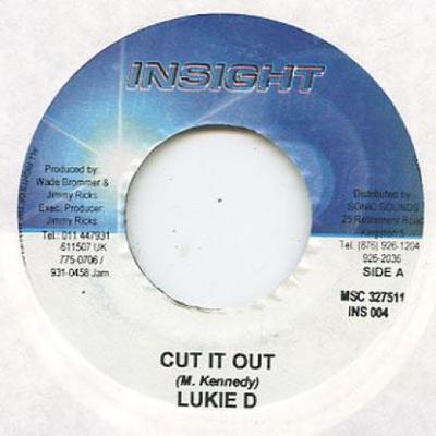 7-дюймовая пластинка LUKIE D - Cut It Out Insight 2004 Ямайка Регги, Ска и Даб
